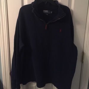 Polo zip up sweater